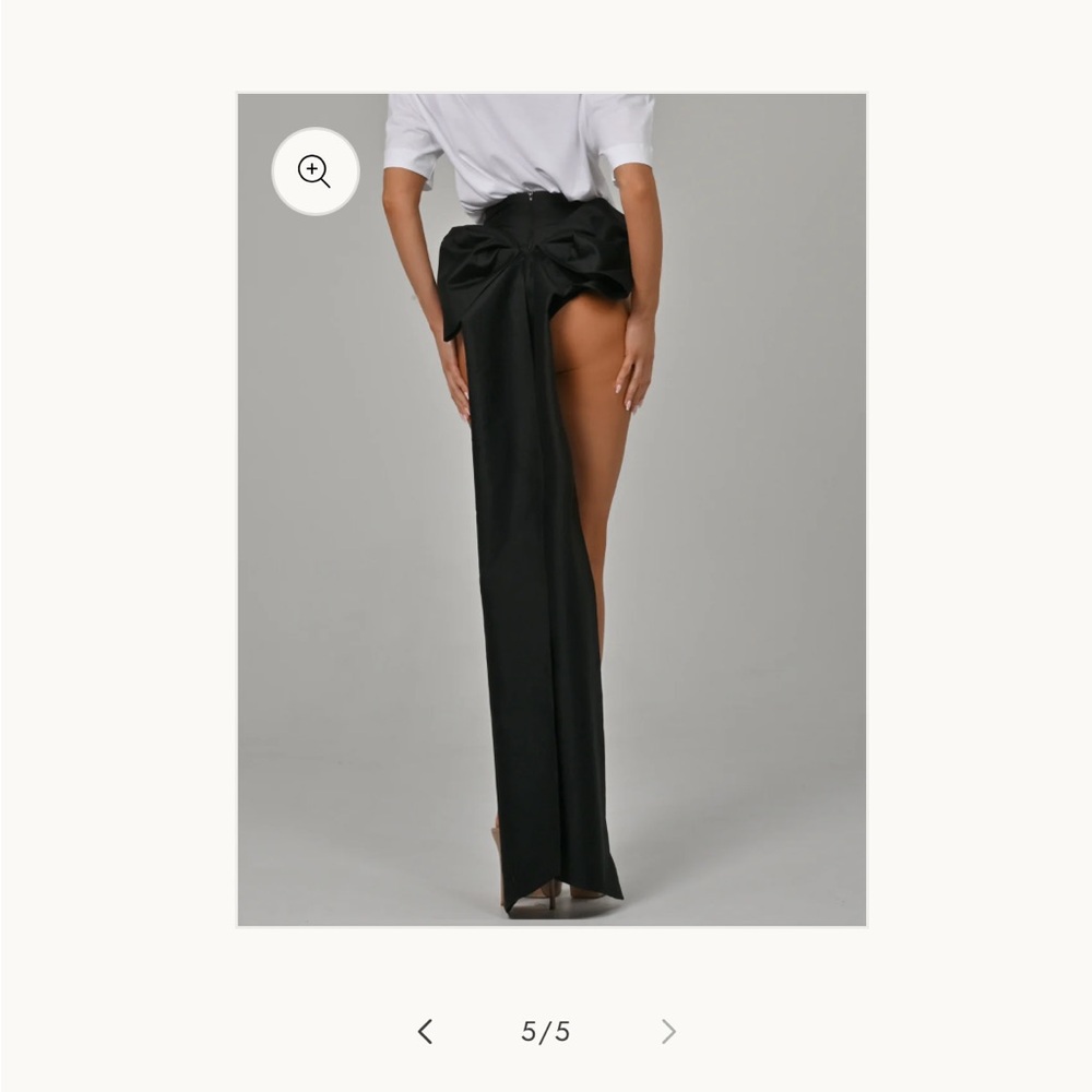 Black Asymmetrical High Waist Short